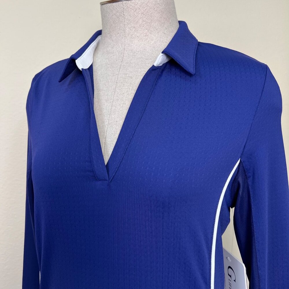 G LIFESTYLE Color Block Long Sleeve Mini Golf Athletic Dress w/Shorts M NEW - Picture 8 of 8